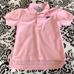 Izod Lacoste pink girls polo